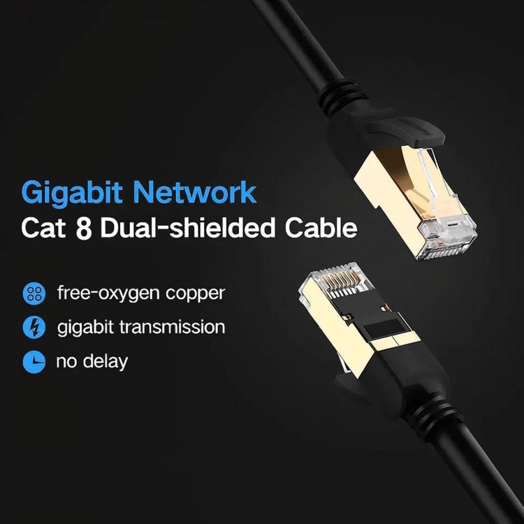 Gigabit-Netzwerk Cat 8 doppelt geschirmtes Kabel, 1m, 2m, 3m, 5m, 8m, 10m, 15m, 20m, 30m