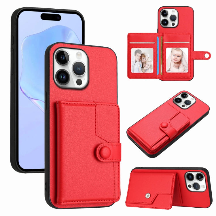 Knopfkarten-Tasche RFID-Diebstahlschutz-Handyhülle, Für iPhone 17 Pro Max, Für iPhone 17 Pro, Für iPhone 17, Für iPhone Air, Für iPhone 16 Pro Max, Für iPhone 16 Pro, Für iPhone 16 Plus, Für iPhone 16