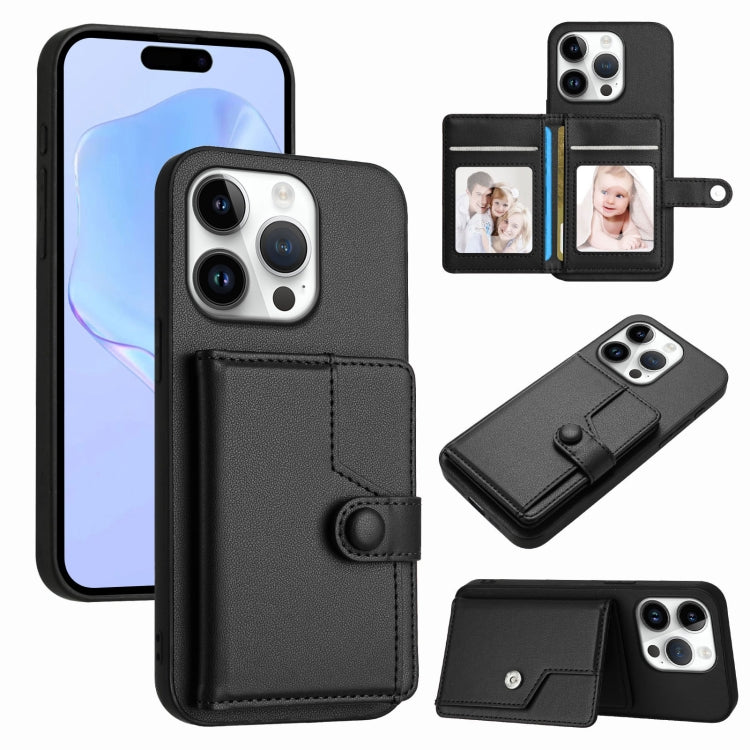 Knopfkarten-Tasche RFID-Diebstahlschutz-Handyhülle, Für iPhone 17 Pro Max, Für iPhone 17 Pro, Für iPhone 17, Für iPhone Air, Für iPhone 16 Pro Max, Für iPhone 16 Pro, Für iPhone 16 Plus, Für iPhone 16