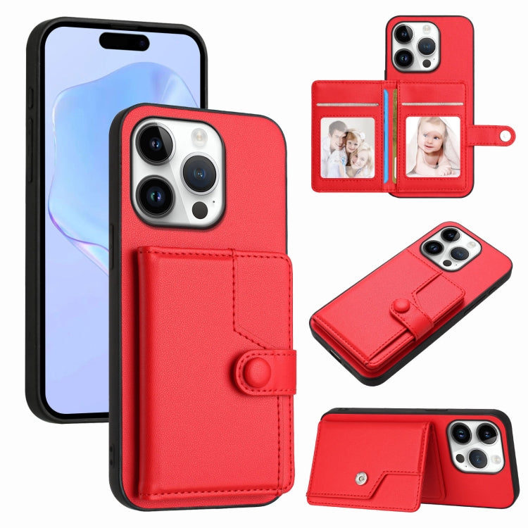 Knopfkarten-Tasche RFID-Diebstahlschutz-Handyhülle, Für iPhone 17 Pro Max, Für iPhone 17 Pro, Für iPhone 17, Für iPhone Air, Für iPhone 16 Pro Max, Für iPhone 16 Pro, Für iPhone 16 Plus, Für iPhone 16