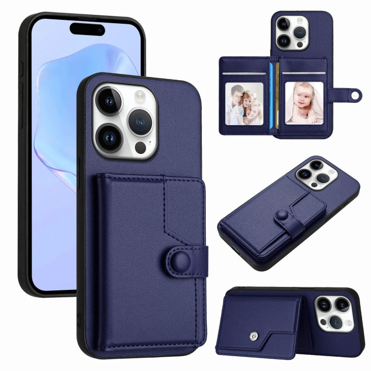 Knopfkarten-Tasche RFID-Diebstahlschutz-Handyhülle, Für iPhone 17 Pro Max, Für iPhone 17 Pro, Für iPhone 17, Für iPhone Air, Für iPhone 16 Pro Max, Für iPhone 16 Pro, Für iPhone 16 Plus, Für iPhone 16