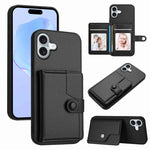 Knopfkarten-Tasche RFID-Diebstahlschutz-Handyhülle, Für iPhone 17 Pro Max, Für iPhone 17 Pro, Für iPhone 17, Für iPhone Air, Für iPhone 16 Pro Max, Für iPhone 16 Pro, Für iPhone 16 Plus, Für iPhone 16
