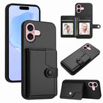 Knopfkarten-Tasche RFID-Diebstahlschutz-Handyhülle, Für iPhone 17 Pro Max, Für iPhone 17 Pro, Für iPhone 17, Für iPhone Air, Für iPhone 16 Pro Max, Für iPhone 16 Pro, Für iPhone 16 Plus, Für iPhone 16