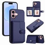 Knopfkarten-Tasche RFID-Diebstahlschutz-Handyhülle, Für iPhone 17 Pro Max, Für iPhone 17 Pro, Für iPhone 17, Für iPhone Air, Für iPhone 16 Pro Max, Für iPhone 16 Pro, Für iPhone 16 Plus, Für iPhone 16