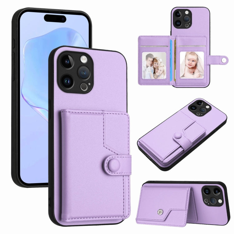 Knopf Kartenfach RFID Anti-Diebstahl Handyhülle, für iPhone SE 2022 / 2020, für iPhone 13 Pro Max, für iPhone 13 Pro, für iPhone 13, für iPhone 13 mini, für iPhone 12, für iPhone 12 Pro Max, für iPhone 12 Pro