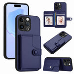 Knopf Kartenfach RFID Anti-Diebstahl Handyhülle, für iPhone SE 2022 / 2020, für iPhone 13 Pro Max, für iPhone 13 Pro, für iPhone 13, für iPhone 13 mini, für iPhone 12, für iPhone 12 Pro Max, für iPhone 12 Pro