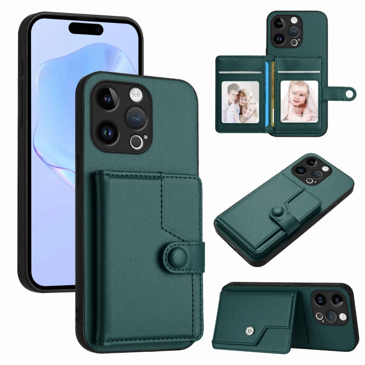 Knopf Kartenfach RFID Anti-Diebstahl Handyhülle, für iPhone SE 2022 / 2020, für iPhone 13 Pro Max, für iPhone 13 Pro, für iPhone 13, für iPhone 13 mini, für iPhone 12, für iPhone 12 Pro Max, für iPhone 12 Pro