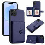 Handyhülle mit Tasten-Kartenfach und RFID-Diebstahlschutz, Für iPhone 12 mini, Für iPhone 11 Pro Max, Für iPhone 11, Für iPhone 11 Pro, Für iPhone XS / X, Für iPhone XR, Für iPhone XS Max, Für iPhone 8 Plus / 7 Plus