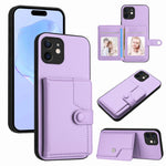 Handyhülle mit Tasten-Kartenfach und RFID-Diebstahlschutz, Für iPhone 12 mini, Für iPhone 11 Pro Max, Für iPhone 11, Für iPhone 11 Pro, Für iPhone XS / X, Für iPhone XR, Für iPhone XS Max, Für iPhone 8 Plus / 7 Plus