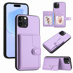 Handyhülle mit Tasten-Kartenfach und RFID-Diebstahlschutz, Für iPhone 12 mini, Für iPhone 11 Pro Max, Für iPhone 11, Für iPhone 11 Pro, Für iPhone XS / X, Für iPhone XR, Für iPhone XS Max, Für iPhone 8 Plus / 7 Plus