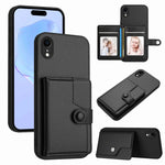 Handyhülle mit Tasten-Kartenfach und RFID-Diebstahlschutz, Für iPhone 12 mini, Für iPhone 11 Pro Max, Für iPhone 11, Für iPhone 11 Pro, Für iPhone XS / X, Für iPhone XR, Für iPhone XS Max, Für iPhone 8 Plus / 7 Plus