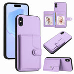 Handyhülle mit Tasten-Kartenfach und RFID-Diebstahlschutz, Für iPhone 12 mini, Für iPhone 11 Pro Max, Für iPhone 11, Für iPhone 11 Pro, Für iPhone XS / X, Für iPhone XR, Für iPhone XS Max, Für iPhone 8 Plus / 7 Plus