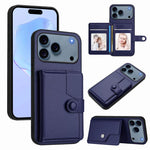 Knopfkarten-Tasche RFID-Diebstahlschutz-Handyhülle, Für iPhone 17 Pro Max, Für iPhone 17 Pro, Für iPhone 17, Für iPhone Air, Für iPhone 16 Pro Max, Für iPhone 16 Pro, Für iPhone 16 Plus, Für iPhone 16