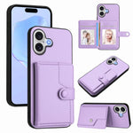 Knopfkarten-Tasche RFID-Diebstahlschutz-Handyhülle, Für iPhone 17 Pro Max, Für iPhone 17 Pro, Für iPhone 17, Für iPhone Air, Für iPhone 16 Pro Max, Für iPhone 16 Pro, Für iPhone 16 Plus, Für iPhone 16