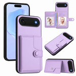 Knopfkarten-Tasche RFID-Diebstahlschutz-Handyhülle, Für iPhone 17 Pro Max, Für iPhone 17 Pro, Für iPhone 17, Für iPhone Air, Für iPhone 16 Pro Max, Für iPhone 16 Pro, Für iPhone 16 Plus, Für iPhone 16