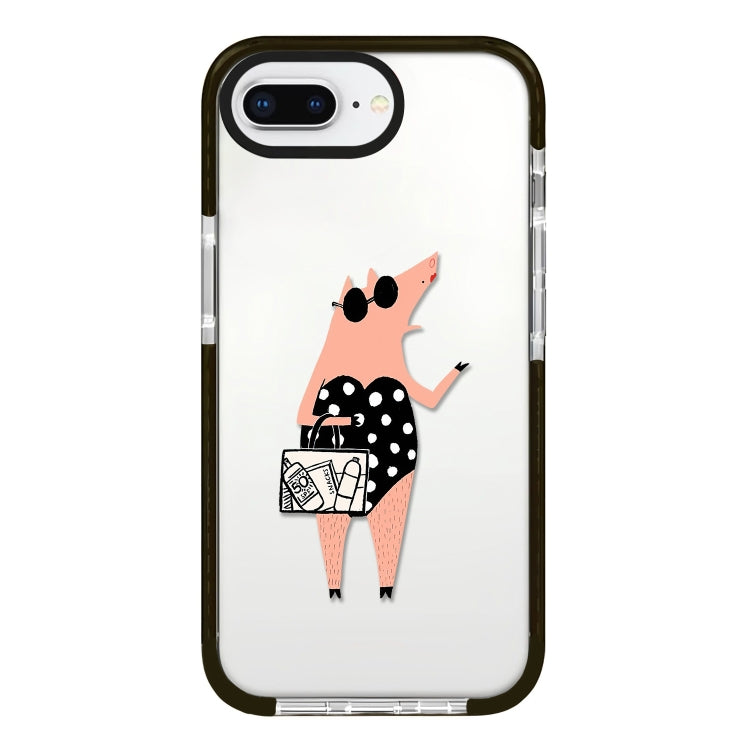 Simple Illustration Pattern Full Coverage Phone Case, For iPhone 7 Plus / 8 Plus