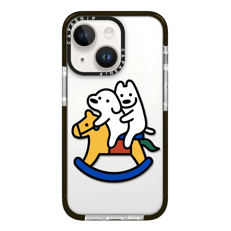 Simple Illustration Pattern Full Coverage Phone Case, For iPhone 15 Plus