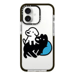 Simple Illustration Pattern Full Coverage Phone Case, For iPhone 16 Plus
