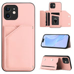 Handyhülle mit vier Kartenfächern und Handschlaufe, für iPhone 7 / 8 / SE 2020 2022, für iPhone 13 Pro Max, für iPhone 13 Pro, für iPhone 13, für iPhone 13 mini, für iPhone 12, für iPhone 12 Pro Max, für iPhone 12 Pro