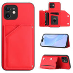 Handyhülle mit vier Kartenfächern und Handschlaufe, für iPhone 7 / 8 / SE 2020 2022, für iPhone 13 Pro Max, für iPhone 13 Pro, für iPhone 13, für iPhone 13 mini, für iPhone 12, für iPhone 12 Pro Max, für iPhone 12 Pro