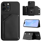 Handyhülle mit vier Kartenfächern und Handschlaufe, für iPhone 7 / 8 / SE 2020 2022, für iPhone 13 Pro Max, für iPhone 13 Pro, für iPhone 13, für iPhone 13 mini, für iPhone 12, für iPhone 12 Pro Max, für iPhone 12 Pro
