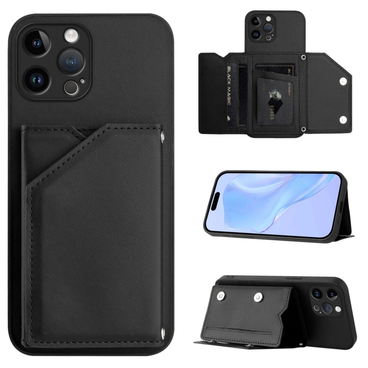 Handyhülle mit vier Kartenfächern und Handschlaufe, für iPhone 7 / 8 / SE 2020 2022, für iPhone 13 Pro Max, für iPhone 13 Pro, für iPhone 13, für iPhone 13 mini, für iPhone 12, für iPhone 12 Pro Max, für iPhone 12 Pro