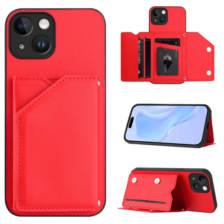 Handyhülle mit vier Kartenfächern und Handschlaufe, für iPhone 7 / 8 / SE 2020 2022, für iPhone 13 Pro Max, für iPhone 13 Pro, für iPhone 13, für iPhone 13 mini, für iPhone 12, für iPhone 12 Pro Max, für iPhone 12 Pro
