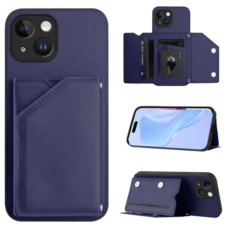 Handyhülle mit vier Kartenfächern und Handschlaufe, für iPhone 7 / 8 / SE 2020 2022, für iPhone 13 Pro Max, für iPhone 13 Pro, für iPhone 13, für iPhone 13 mini, für iPhone 12, für iPhone 12 Pro Max, für iPhone 12 Pro