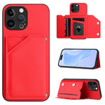 Handyhülle mit vier Kartenfächern und Handschlaufe, für iPhone 7 / 8 / SE 2020 2022, für iPhone 13 Pro Max, für iPhone 13 Pro, für iPhone 13, für iPhone 13 mini, für iPhone 12, für iPhone 12 Pro Max, für iPhone 12 Pro