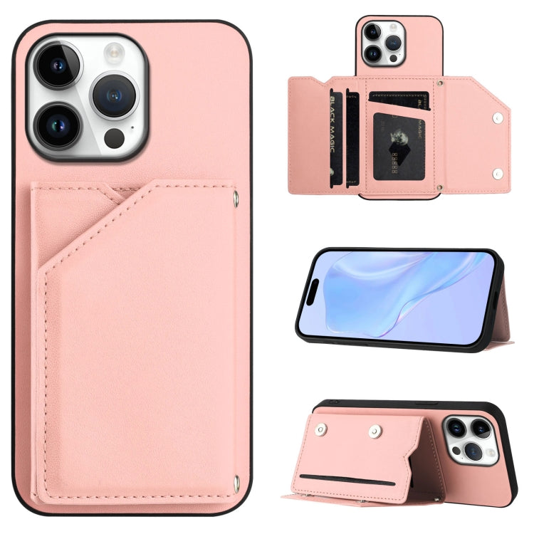 Handyhülle mit vier Kartenfächern und Handschlaufe mit Lederhaptik, Für iPhone 17 Pro Max, Für iPhone 17 Pro, Für iPhone 17, Für iPhone Air, Für iPhone 16 Pro Max, Für iPhone 16 Pro, Für iPhone 16 Plus, Für iPhone 16