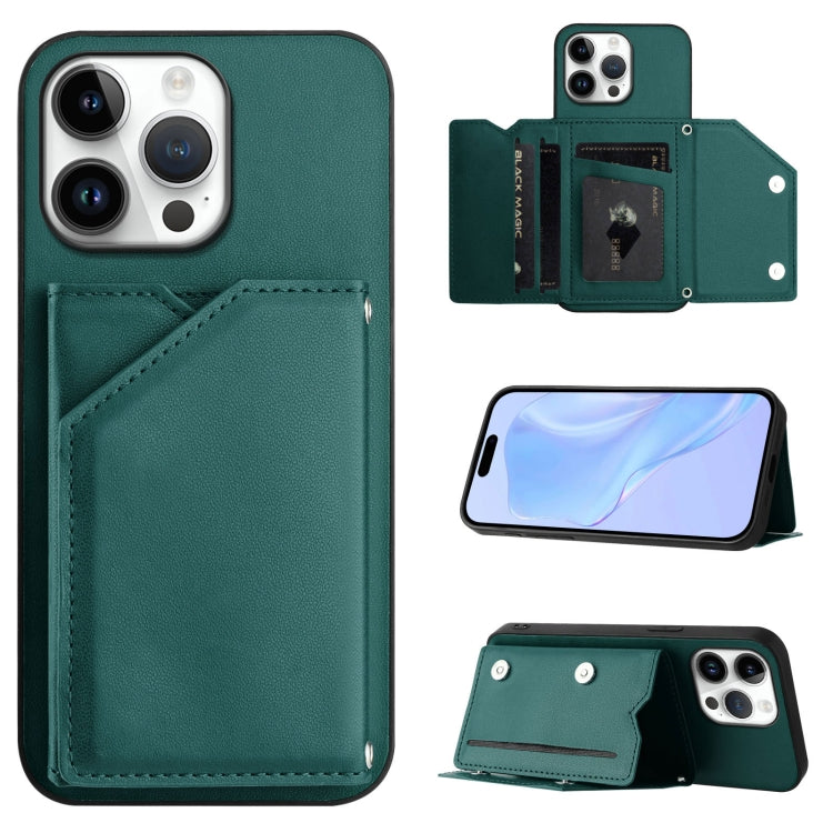 Handyhülle mit vier Kartenfächern und Handschlaufe mit Lederhaptik, Für iPhone 17 Pro Max, Für iPhone 17 Pro, Für iPhone 17, Für iPhone Air, Für iPhone 16 Pro Max, Für iPhone 16 Pro, Für iPhone 16 Plus, Für iPhone 16