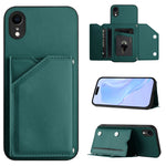 Handyhülle mit vier Kartenfächern und Handschlaufe, für iPhone 12 mini, für iPhone 11 Pro Max, für iPhone 11, für iPhone 11 Pro, für iPhone X / XS, für iPhone XR, für iPhone XS Max, für iPhone 7 Plus / 8 Plus