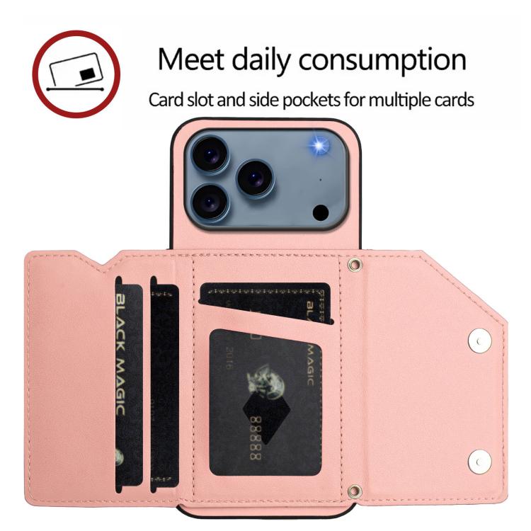 Handyhülle mit vier Kartenfächern und Handschlaufe mit Lederhaptik, Für iPhone 17 Pro Max, Für iPhone 17 Pro, Für iPhone 17, Für iPhone Air, Für iPhone 16 Pro Max, Für iPhone 16 Pro, Für iPhone 16 Plus, Für iPhone 16
