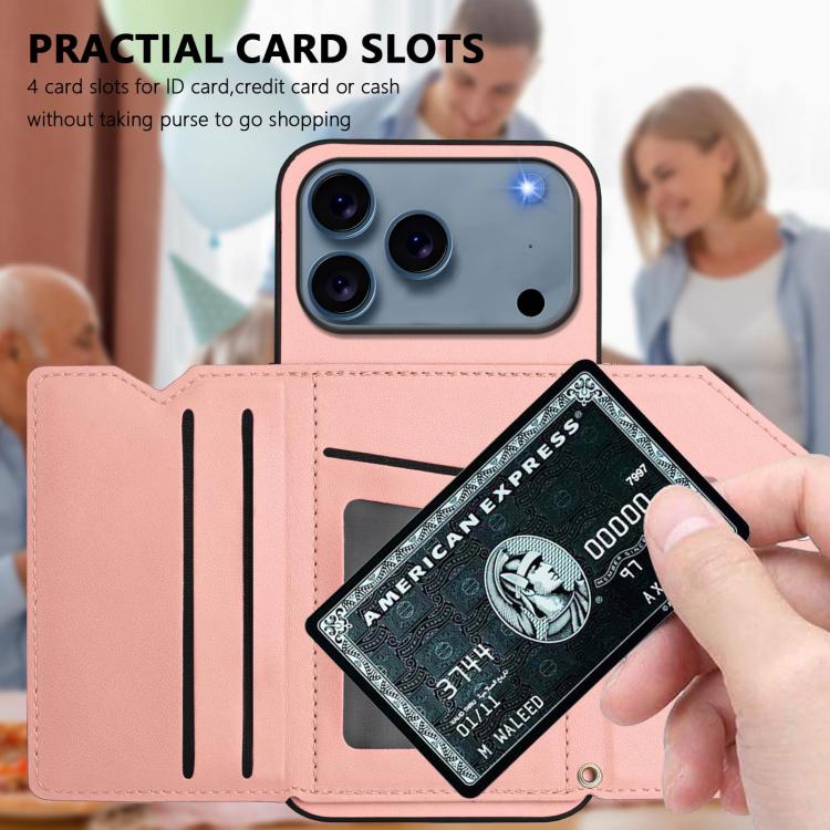 Handyhülle mit vier Kartenfächern und Handschlaufe mit Lederhaptik, Für iPhone 17 Pro Max, Für iPhone 17 Pro, Für iPhone 17, Für iPhone Air, Für iPhone 16 Pro Max, Für iPhone 16 Pro, Für iPhone 16 Plus, Für iPhone 16