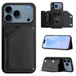 Handyhülle mit vier Kartenfächern und Handschlaufe mit Lederhaptik, Für iPhone 17 Pro Max, Für iPhone 17 Pro, Für iPhone 17, Für iPhone Air, Für iPhone 16 Pro Max, Für iPhone 16 Pro, Für iPhone 16 Plus, Für iPhone 16