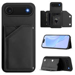 Handyhülle mit vier Kartenfächern und Handschlaufe mit Lederhaptik, Für iPhone 17 Pro Max, Für iPhone 17 Pro, Für iPhone 17, Für iPhone Air, Für iPhone 16 Pro Max, Für iPhone 16 Pro, Für iPhone 16 Plus, Für iPhone 16