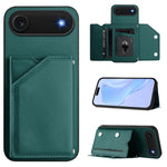 Handyhülle mit vier Kartenfächern und Handschlaufe mit Lederhaptik, Für iPhone 17 Pro Max, Für iPhone 17 Pro, Für iPhone 17, Für iPhone Air, Für iPhone 16 Pro Max, Für iPhone 16 Pro, Für iPhone 16 Plus, Für iPhone 16
