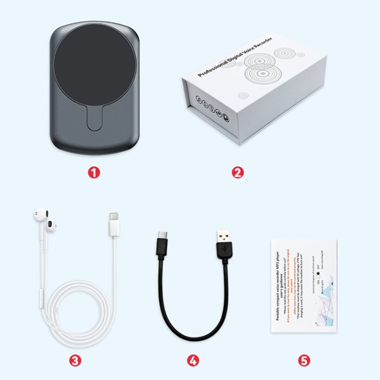 A1A Starker magnetischer mobiler Anruf-Sprachrekorder APP Aufnahmeversion, 8 GB, 16 GB, 32 GB, 64 GB, 128 GB