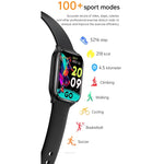 KT73S Smartwatch mit 1,85 Zoll quadratischem Display, Bluetooth-Anruffunktion, Herzfrequenz-, Blutdruck-, Blutsauerstoff-, gynäkologischer und Schlafüberwachung