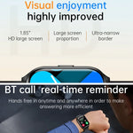 KT73S Smartwatch mit 1,85 Zoll quadratischem Display, Bluetooth-Anruffunktion, Herzfrequenz-, Blutdruck-, Blutsauerstoff-, gynäkologischer und Schlafüberwachung