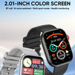 LC88 Smartwatch mit 2-Zoll-Quadratbildschirm, Bluetooth-Anruffunktion, Herzfrequenz-, Blutdruck-, Blutsauerstoff- und Schlafüberwachung