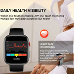LC88 Smartwatch mit 2-Zoll-Quadratbildschirm, Bluetooth-Anruffunktion, Herzfrequenz-, Blutdruck-, Blutsauerstoff- und Schlafüberwachung
