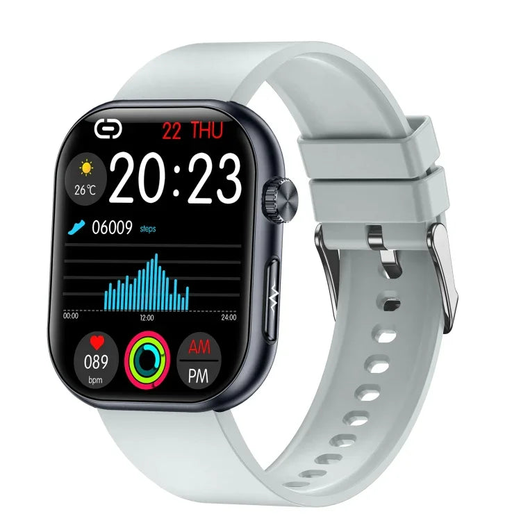 ET587 Smartwatch mit 1,95-Zoll-AMOLED-Bildschirm, EKG-Funktion (Elektrokardiogramm) und Blutzuckermessung