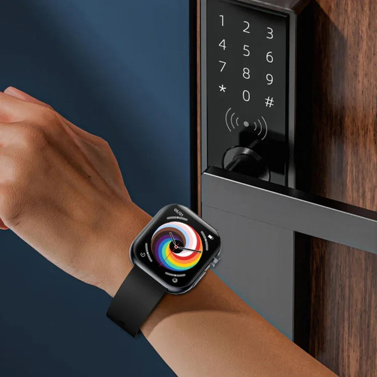 ET587 Smartwatch mit 1,95-Zoll-AMOLED-Bildschirm, EKG-Funktion (Elektrokardiogramm) und Blutzuckermessung