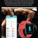 ET587 Smartwatch mit 1,95-Zoll-AMOLED-Bildschirm, EKG-Funktion (Elektrokardiogramm) und Blutzuckermessung