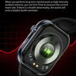 ET587 Smartwatch mit 1,95-Zoll-AMOLED-Bildschirm, EKG-Funktion (Elektrokardiogramm) und Blutzuckermessung