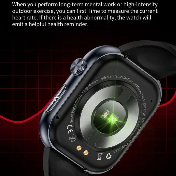 ET587 Smartwatch mit 1,95-Zoll-AMOLED-Bildschirm, EKG-Funktion (Elektrokardiogramm) und Blutzuckermessung