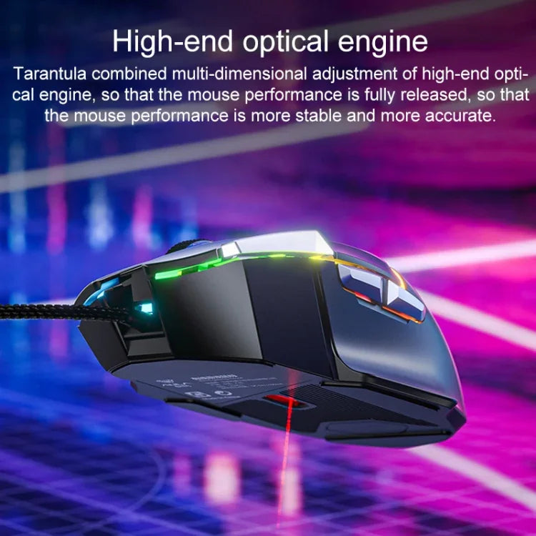 AULA S12 Pro 12800DPI Kabelgebundene RGB Gaming-Maus