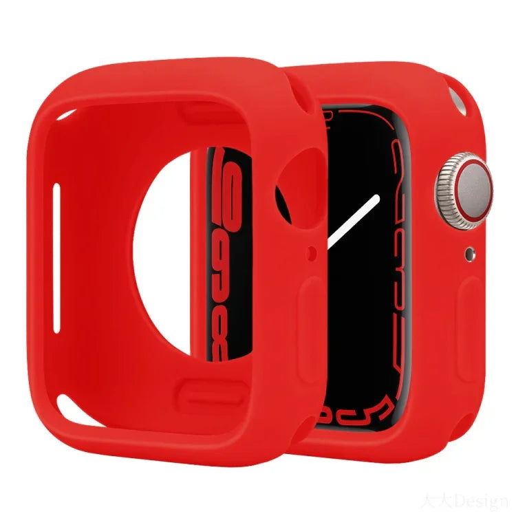 Candy Silikon-Schutzhülle mit halber Abdeckung für Apple Watch Series 41 mm