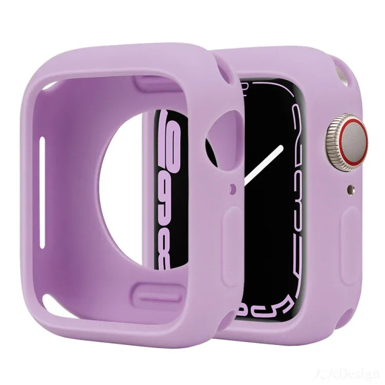 Candy Silikon-Schutzhülle mit halber Abdeckung für Apple Watch Series 41 mm